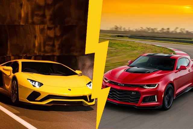 2017 Camaro ZL1 Vs Lamborghini Aventador S