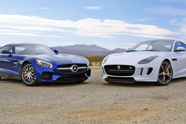 2016 Mercedes-AMG GT S vs 2016 Jaguar F-Type Coupe R