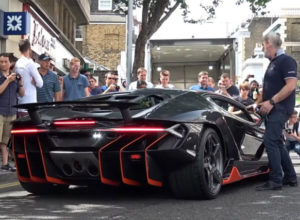Lamborghini Centenario Arrives and Revs in London
