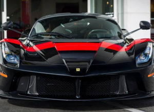 Owner Picks Up Stunning Black And Red Ferrari LaFerrari