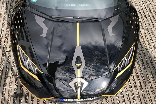 Batman's Lamborghini Huracan Performante Shows Up in Germany