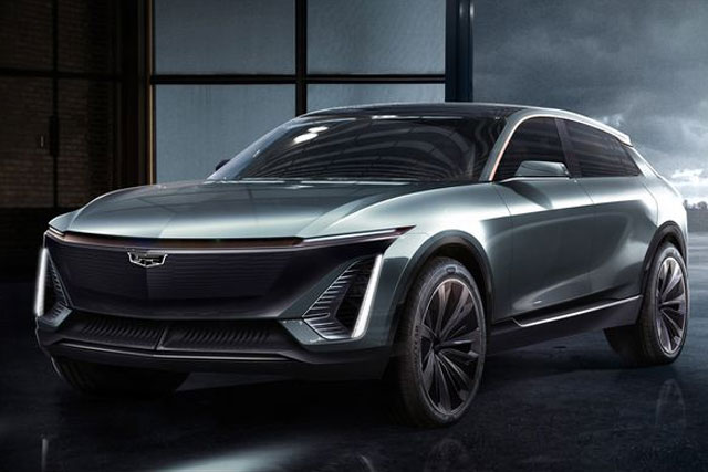 Cadillac teases images of its first all-electric vehicle