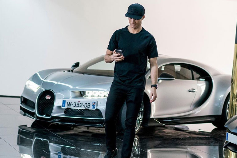 Cristiano Ronaldo Bugatti Chiron