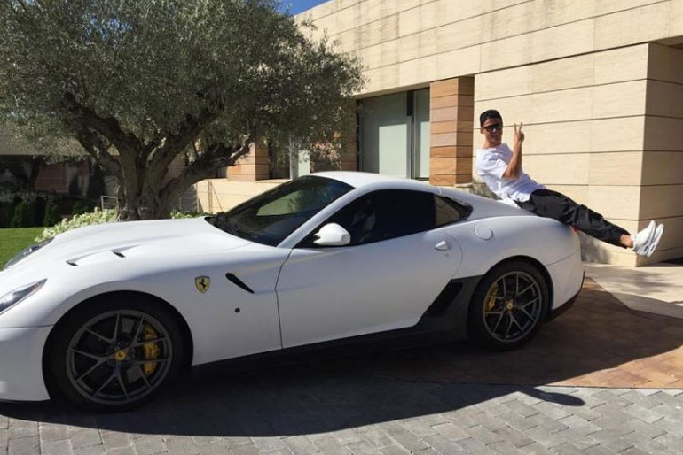 Cristiano Ronaldo Ferrari 599 GTO