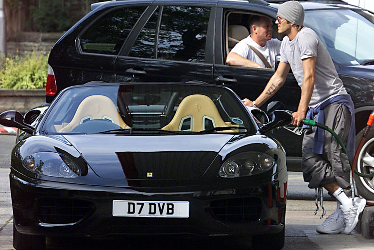 David Beckham Ferrari 360 Spider(s)