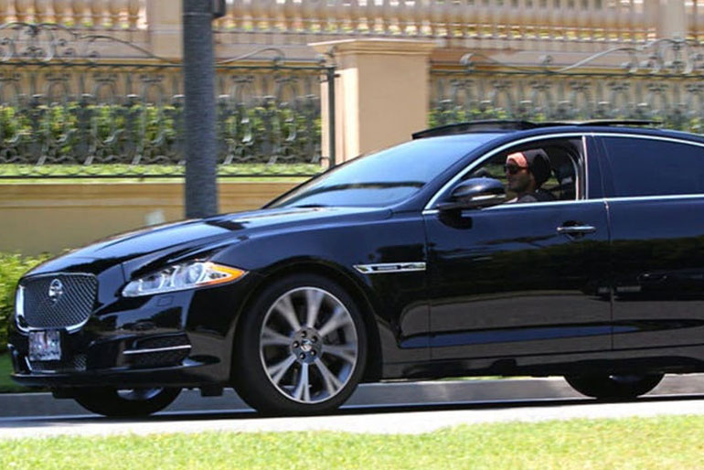 David Beckham Jaguar XJ