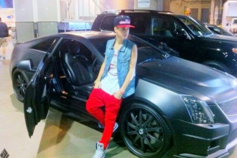 Justin Bieber Cadillac CTS-V Coupe