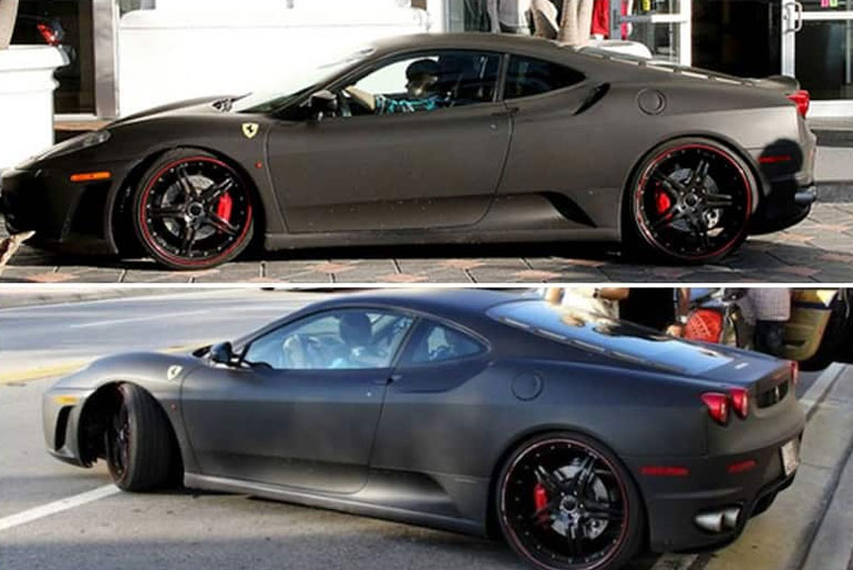 Justin Bieber Ferrari F430