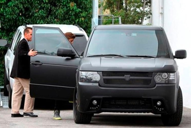 Justin Bieber Range Rover