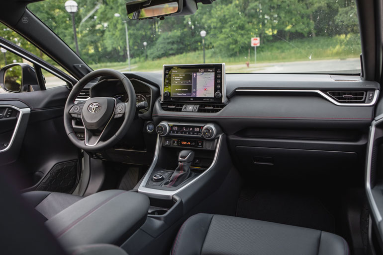 How is the interior of the 2021 Toyota RAV4?