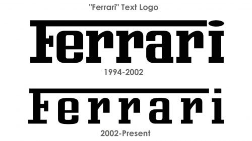 Ferrari text logo