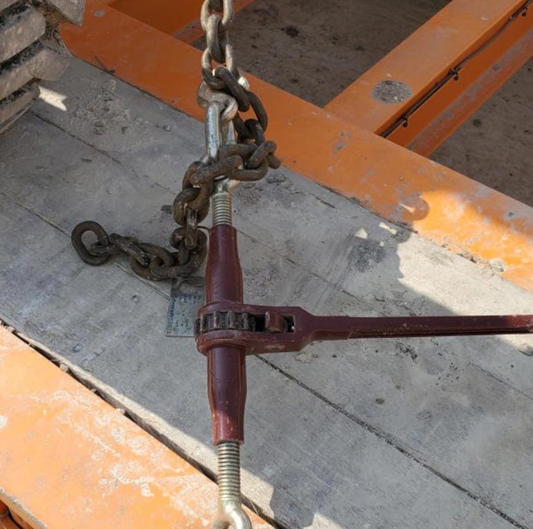 Chain Binder Tie Down Rules