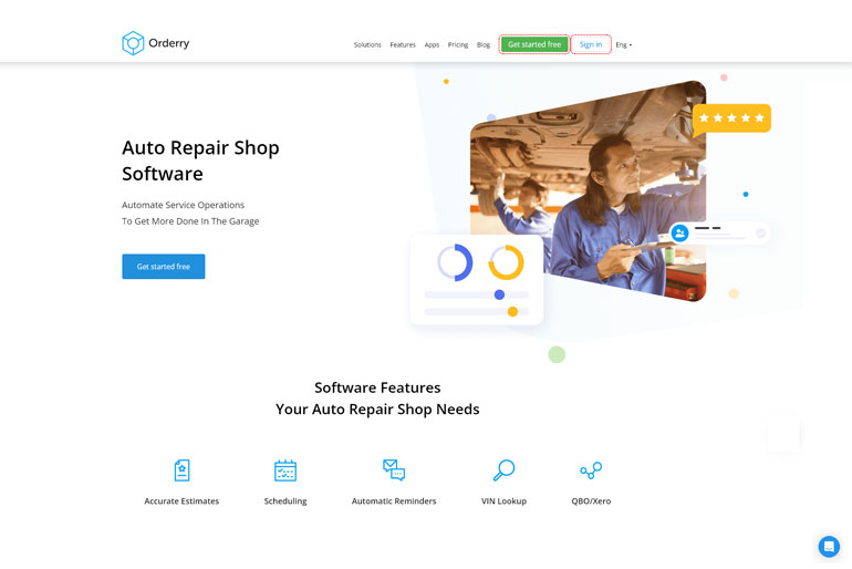 Orderry As Auto Repair Shop Software