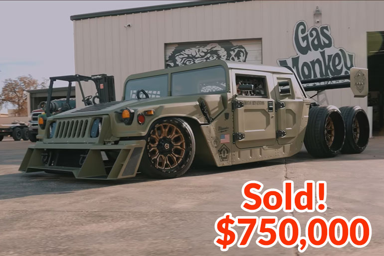 Hellcat Powered 6x6 Humvee Danton Arts Customs Auction