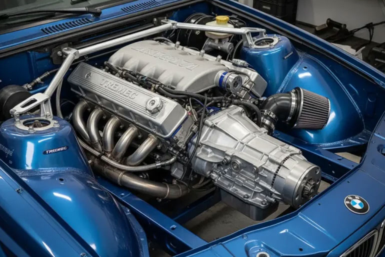 How to Swap a Tremec T-56 into a BMW M70 V12